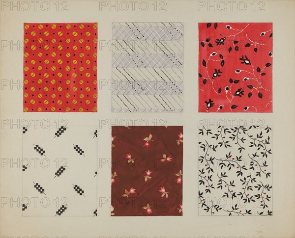 Materials from Quilt, c. 1937.