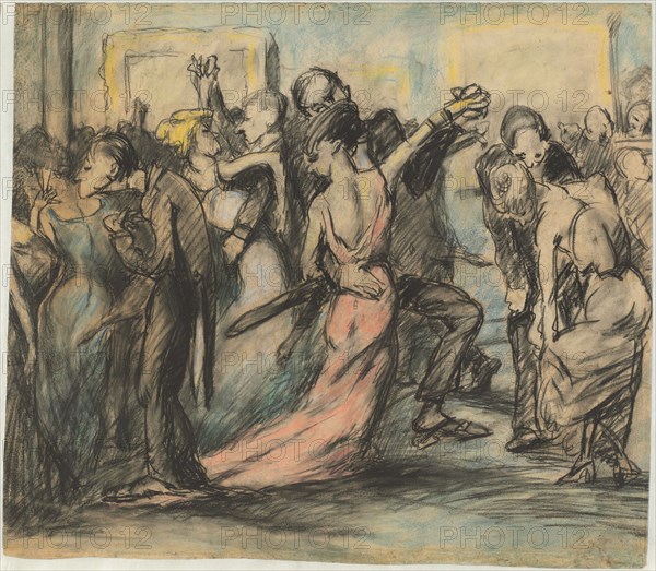 Society Ball [verso], c. 1907.