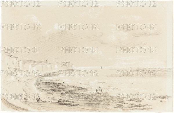 Sea Coast Scene, 19th century.