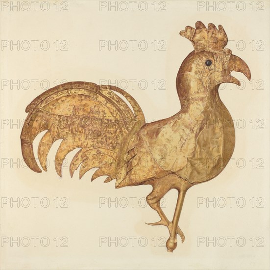 Weather Vane: Rooster, c. 1939.