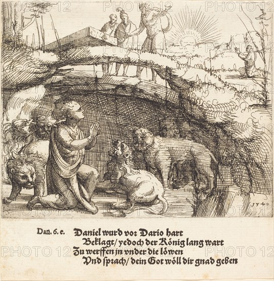 Daniel in the Lions' Den, 1549.