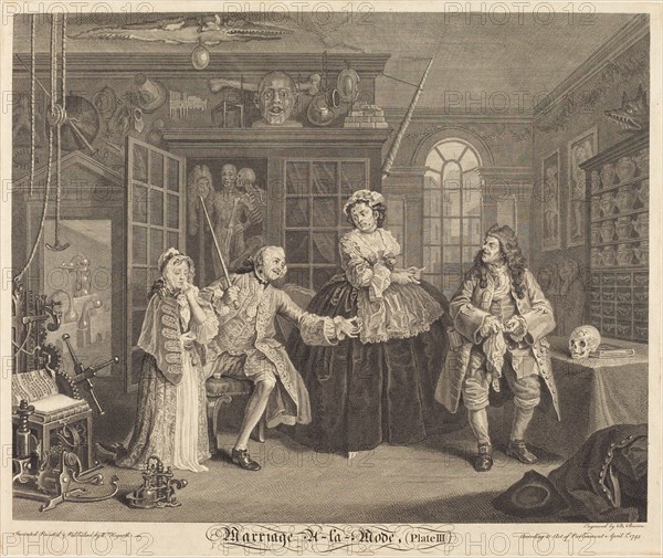 Marriage a la Mode: pl. 3, 1745.