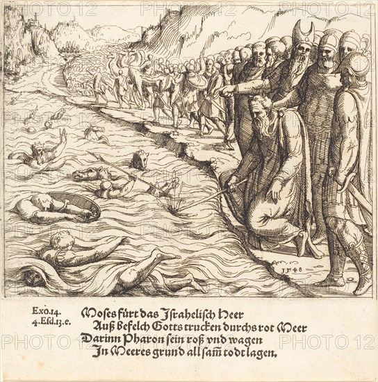 Moses Closing the Red Sea, 1548.