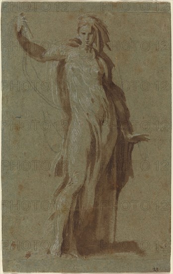 Standing Woman Holding a Scroll.