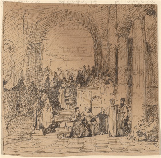 Study after Old Master, c. 1858.