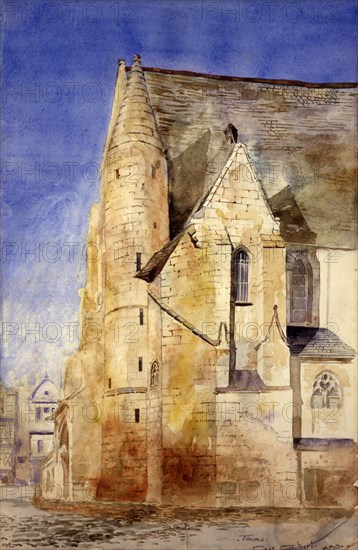 Old Church, Tours, France, 1880.