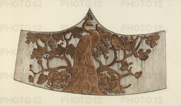 Peacock Stern Carving, 1935/1942.
