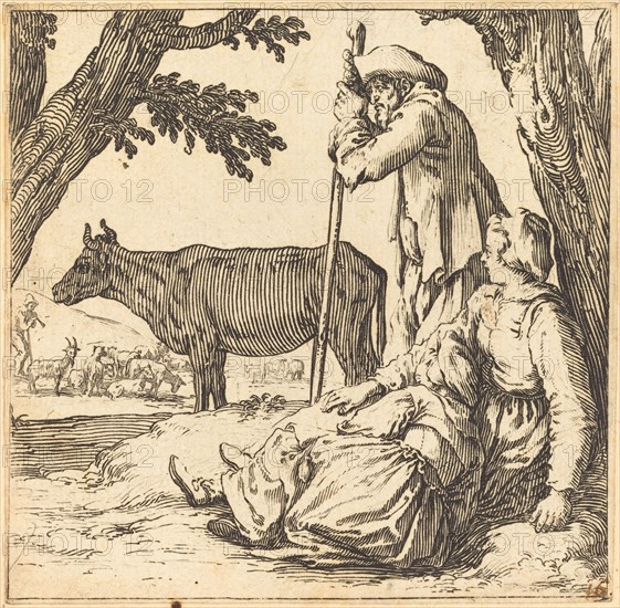 Peasant Couple with Cow, c. 1621.