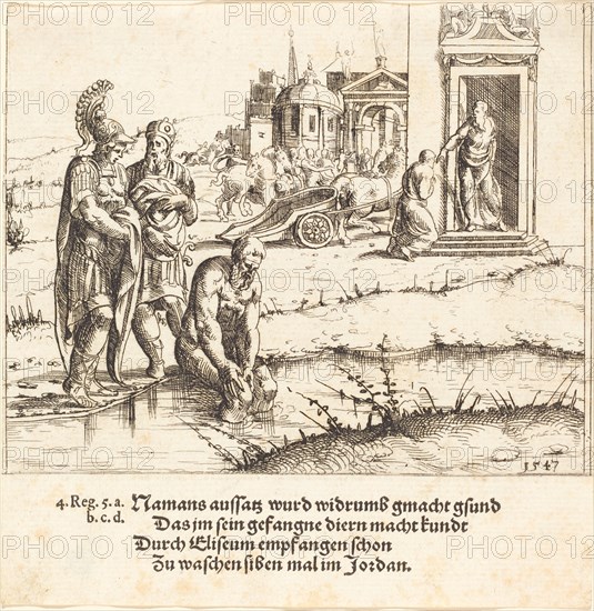 Naaman is Cured of Leprosy, 1547.