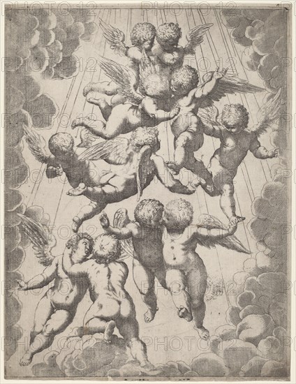 A Group of Angels in Glory, 1607.