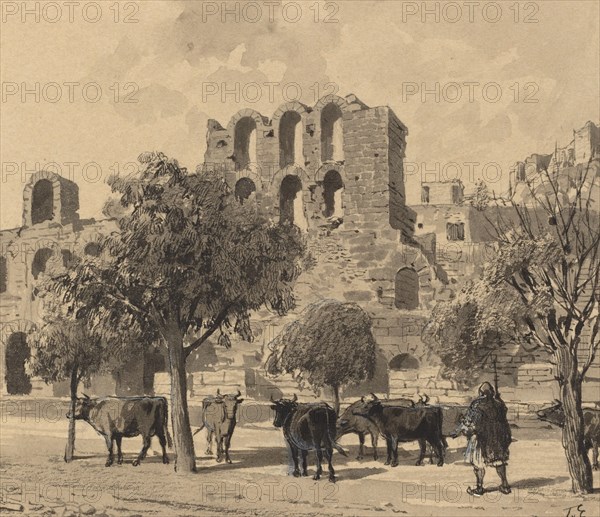 Theater of Herodes Atticus, 1890.