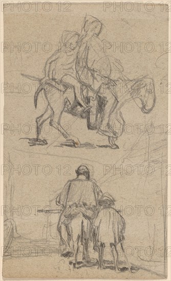 Father, Son, and Donkey, c. 1859.