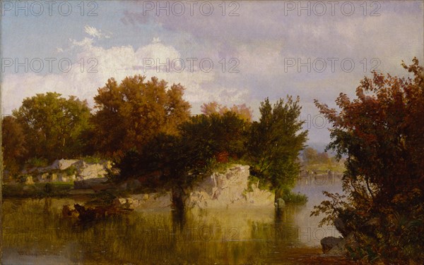 Trees along Stream in Fall, 1861.