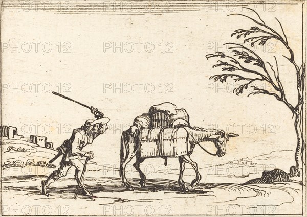 Peasant Whipping his Donkey, 1628.