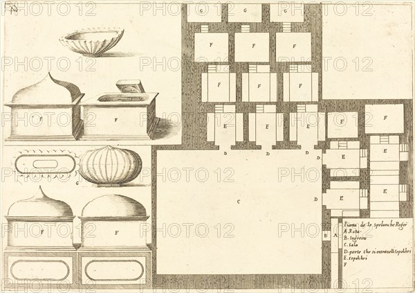 Plan of the Spelunche Regee, 1619.