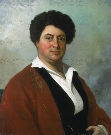 Portrait of Alexandre Dumas, 1855.