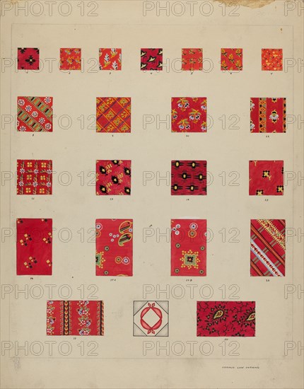 Printed Quilted Patches, 1935/1942.