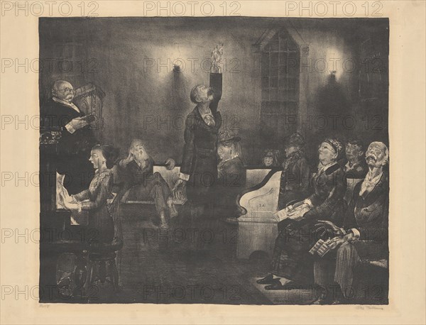 Prayer Meeting, second stone, 1916.