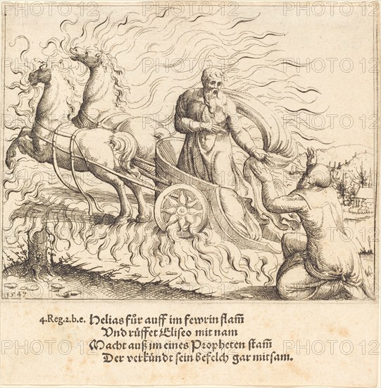 Elijah is Taken up to Heaven, 1547.