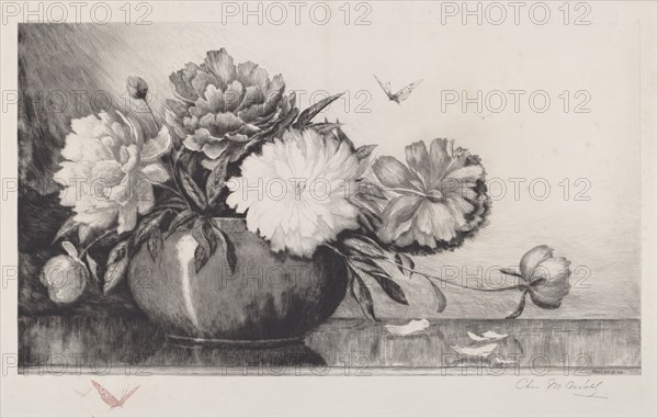 Untitled (Peonies in a Bowl), 1890.