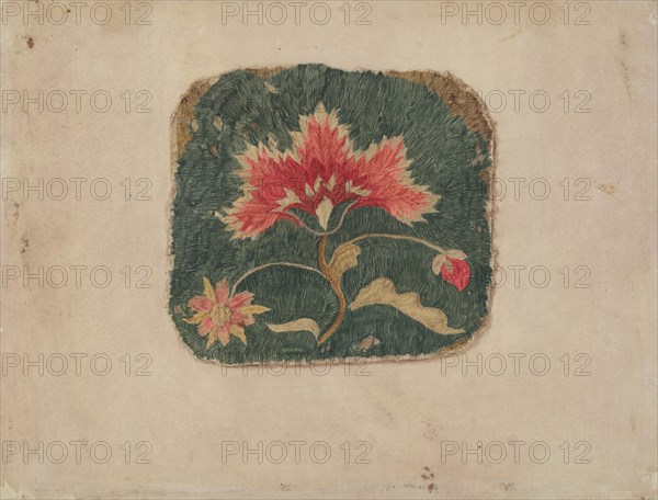 Piece of Crewel Embroidery, c. 1936.