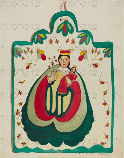 Wooden Retablo, San Antonio, c. 1937.