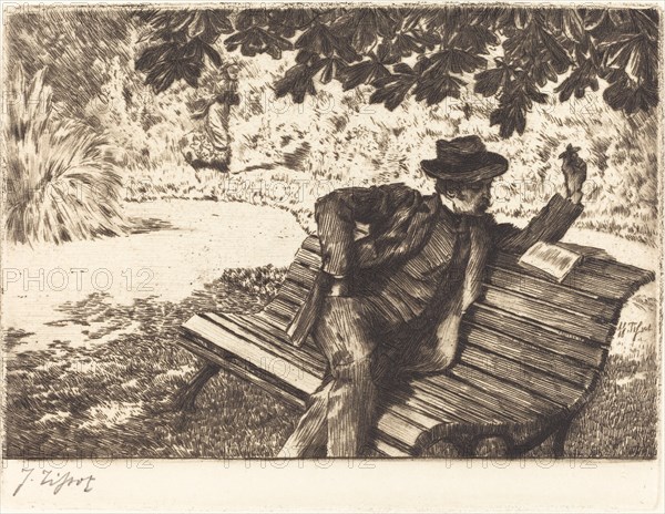 Denoisel Reading in the Garden, 1882.