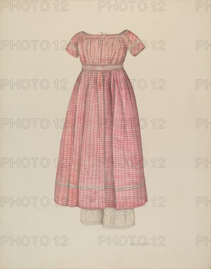 Girl's Dress with Pantaloons, c. 1941.
