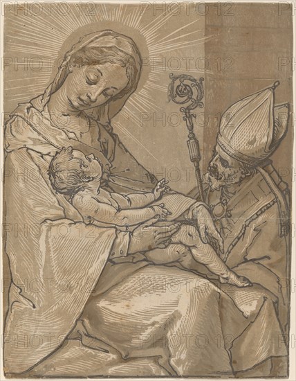 Madonna and Child with a Bishop, 1591.