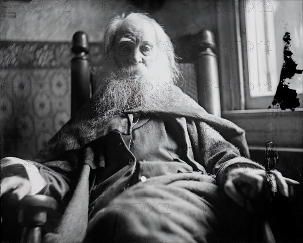 Walt Whitman in Camden, N.J., c. 1891.