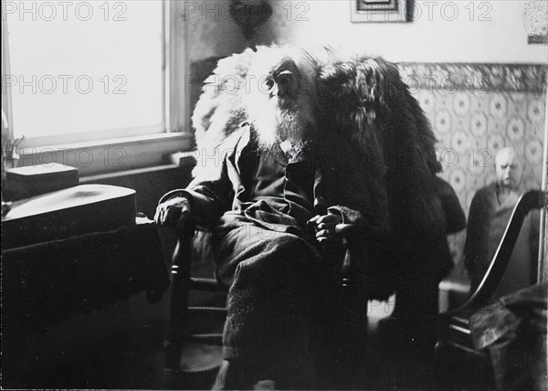 Walt Whitman in Camden, N.J., c. 1891.