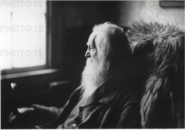 Walt Whitman in Camden, N.J., c. 1891.