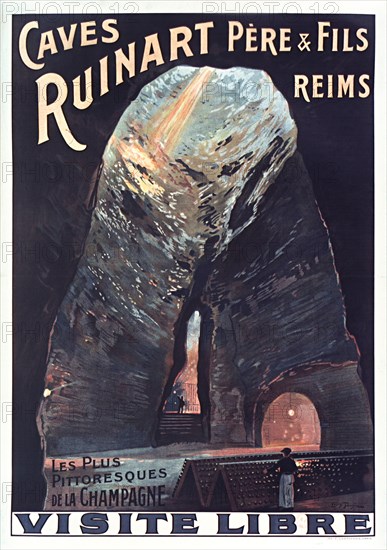 Caves Ruinart, 1914. Private Collection.