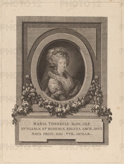 Marie-Thérèse, Holy Roman Empress, 1792.