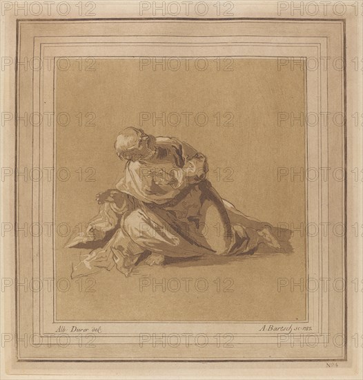 A Crouching Apostle (Saint Peter), 1785.