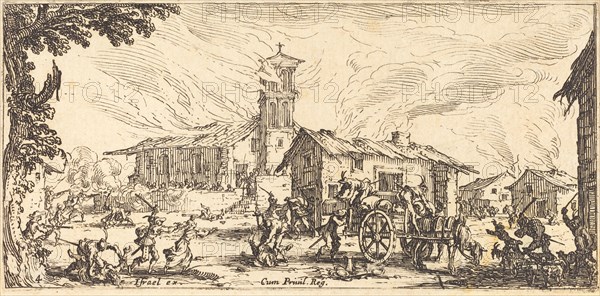Ravaging and Burning a Village, c. 1633.