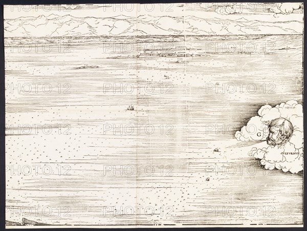 View of Venice [upper right block], 1500.