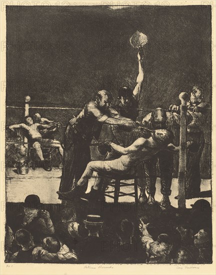 Between Rounds, large, first stone, 1916.