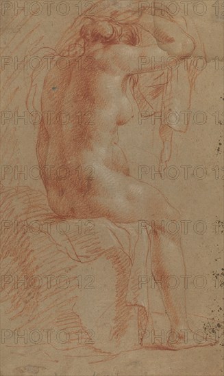 Nude Female Figure [verso], 17th century.