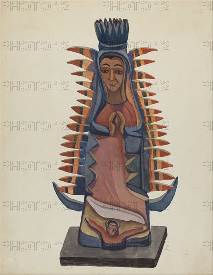 Bulto of the Virgin of Guadalupe, c. 1936.