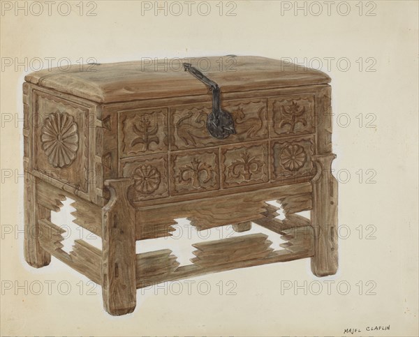 Casa en Mesita or Chest on Stand, c. 1939.