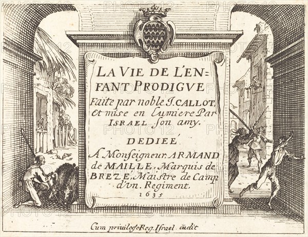 Frontispiece for "The Prodigal Son", 1635.