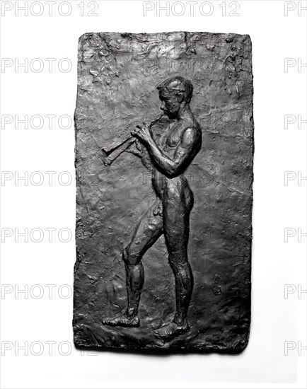 A Youth Playing the Pipes, 1883/cast 1930.