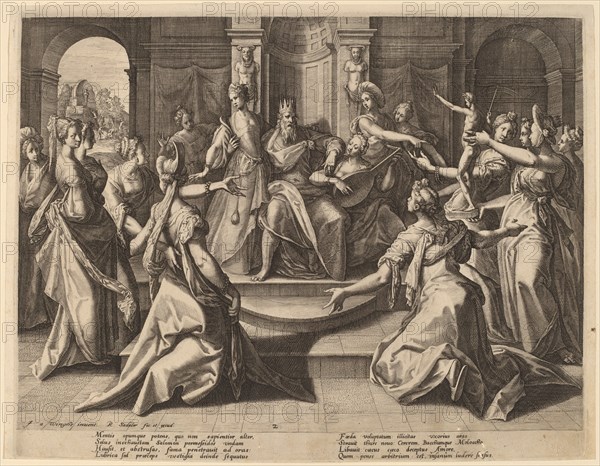 Solomon Led to Idolatry by His Wives, 1589.