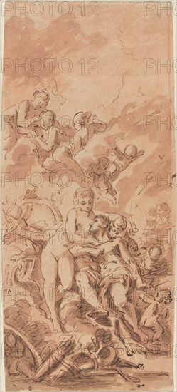 Venus at the Forge of Vulcan, 18th century.