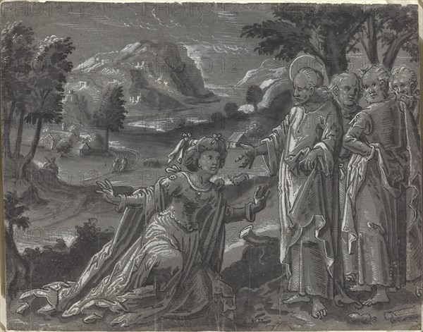 Christ and the Adulteress [recto], c. 1600.