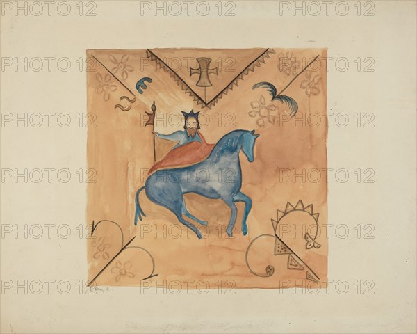 St. George (Painted on Deerskin), 1935/1942.