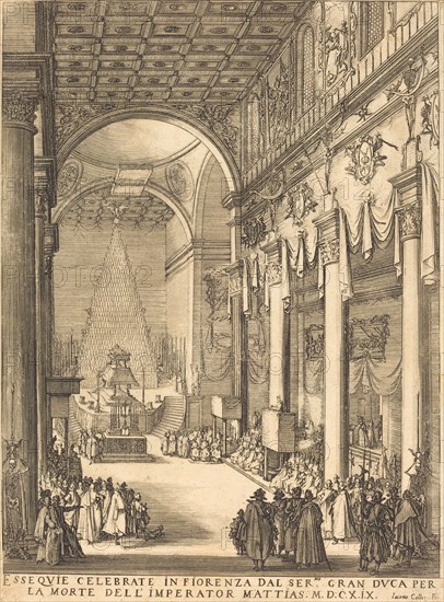 The Catafalque of the Emperor Mathias, 1619.