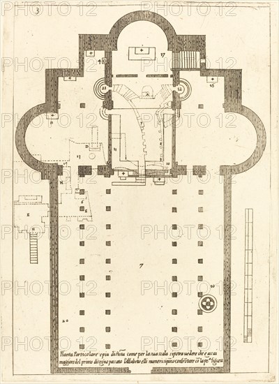 Plan of the Church of the Holy Manger, 1619.