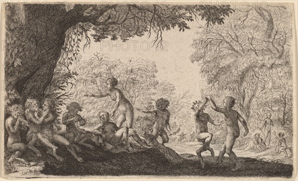 Bacchanal with a Dancing Couple on the Right.